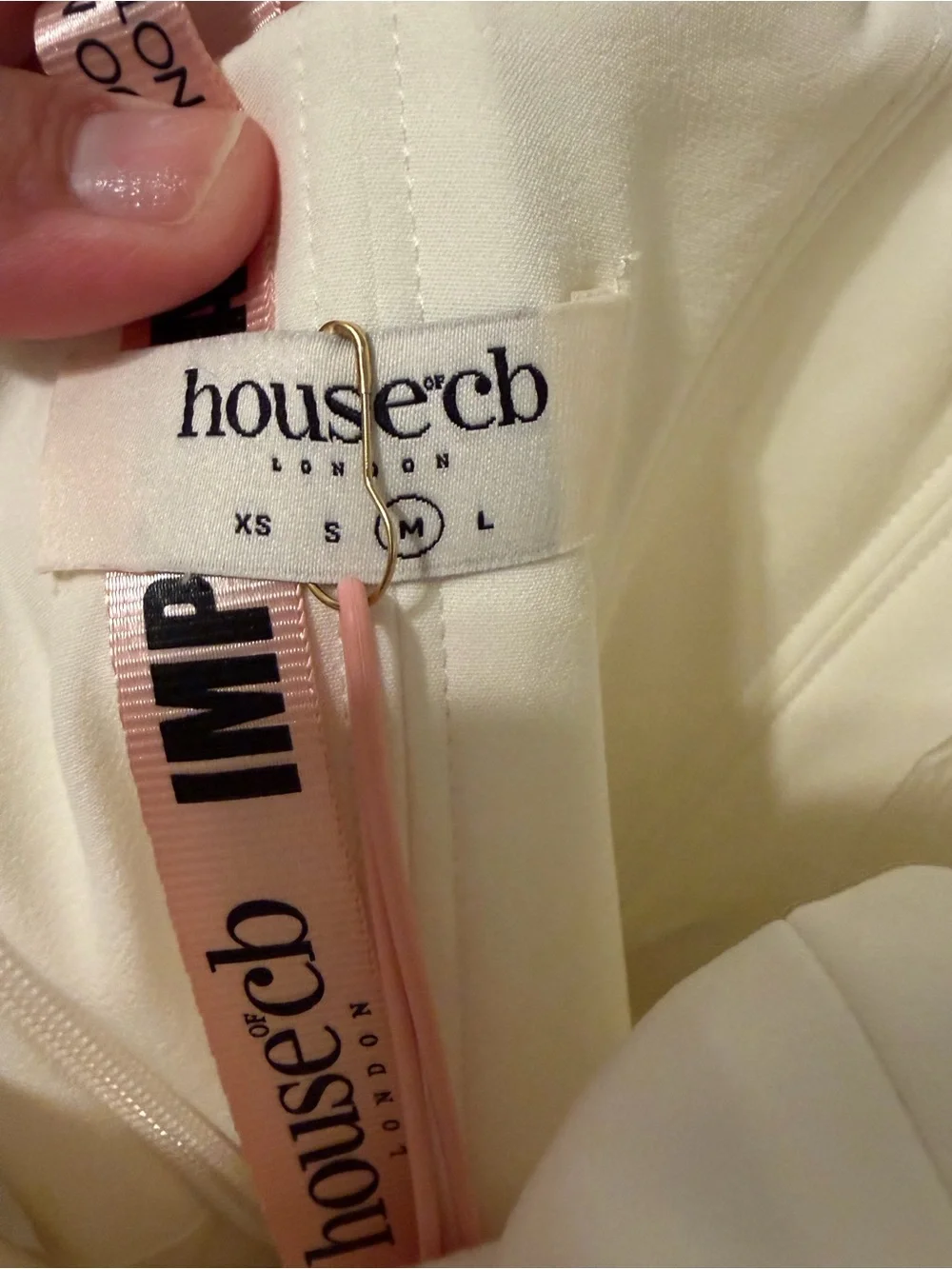 NWT House of CB Myrna Corset Satin Slipdress Medium Wedding Reception Cocktail